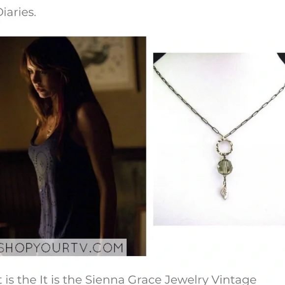 Leaf necklace ASO Elena Gilbert - Picture 1 of 7